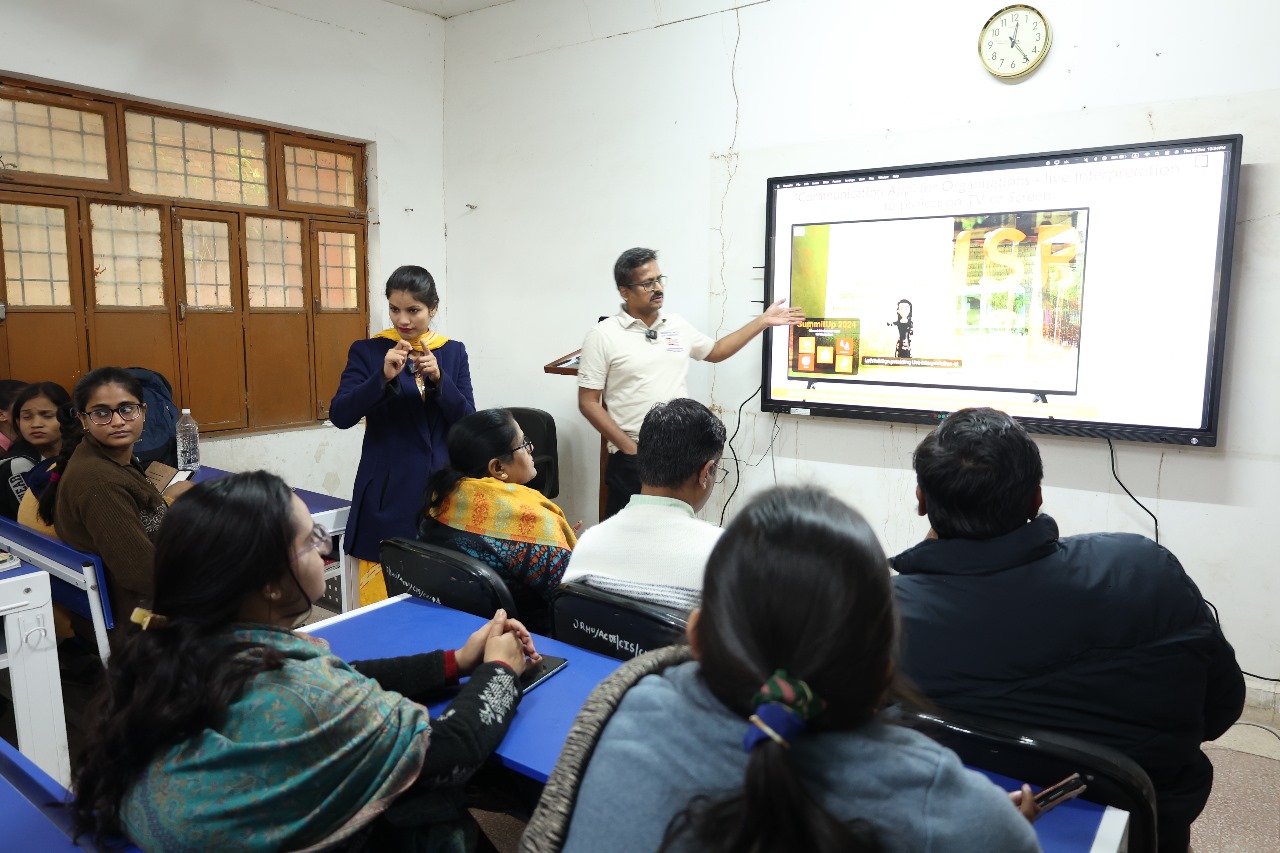 1. Implementation of Let'sTalkSign at JRDS University, Chitrakoot, Uttar Pradesh